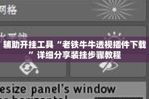 辅助开挂工具“老铁牛牛透视插件下载”详细分享装挂步骤教程