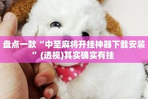 盘点一款“中至麻将开挂神器下载安装”(透视)其实确实有挂 
