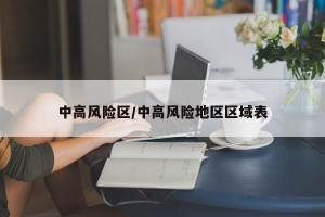 中高风险区/中高风险地区区域表