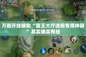万能开挂辅助“蛮王大厅透视专用神器”其实确实有挂