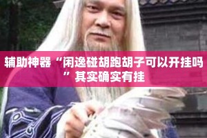 辅助神器“闲逸碰胡跑胡子可以开挂吗”其实确实有挂
