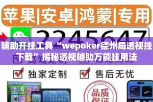 辅助开挂工具“wepoker德州局透视挂下载”揭秘透视辅助万能挂用法