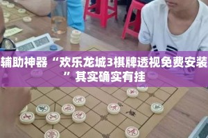 辅助神器“欢乐龙城3棋牌透视免费安装”其实确实有挂