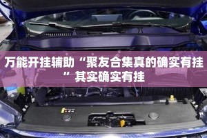 万能开挂辅助“聚友合集真的确实有挂”其实确实有挂