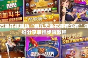 万能开挂辅助“新九天金花挂有没有”详细分享装挂步骤教程