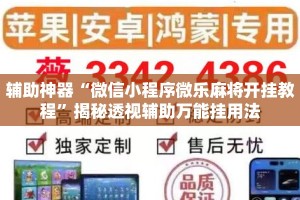 辅助神器“微信小程序微乐麻将开挂教程”揭秘透视辅助万能挂用法