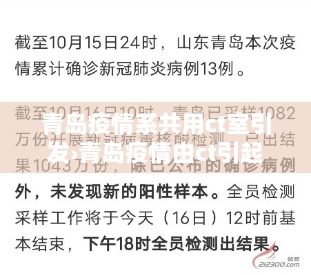 青岛疫情系共用ct室引发›青岛疫情由ct引起