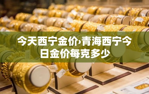 今天西宁金价›青海西宁今日金价每克多少