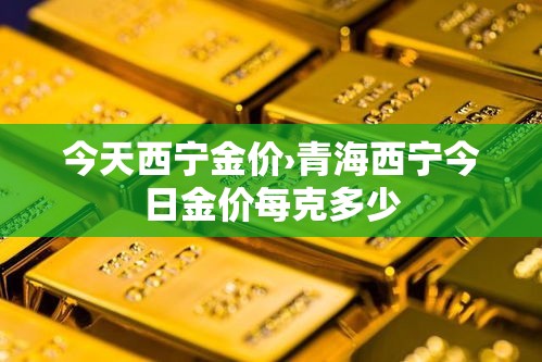 今天西宁金价›青海西宁今日金价每克多少