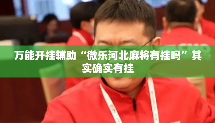 万能开挂辅助“微乐河北麻将有挂吗	”其实确实有挂