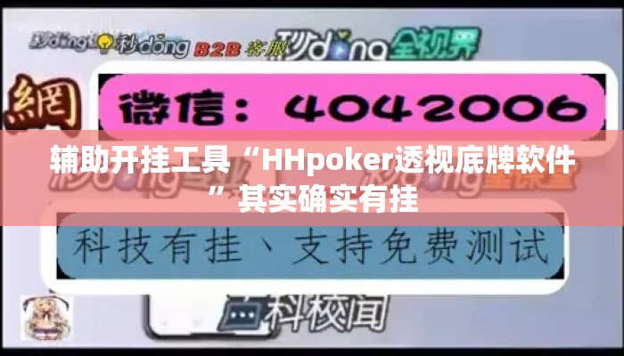 辅助开挂工具“HHpoker透视底牌软件	”其实确实有挂