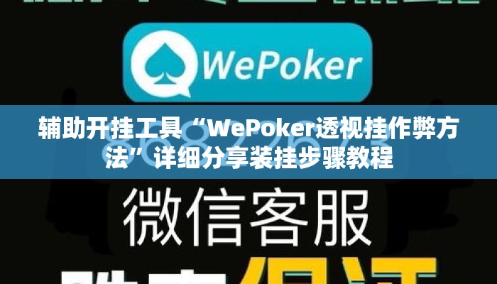 辅助开挂工具“WePoker透视挂作弊方法”详细分享装挂步骤教程
