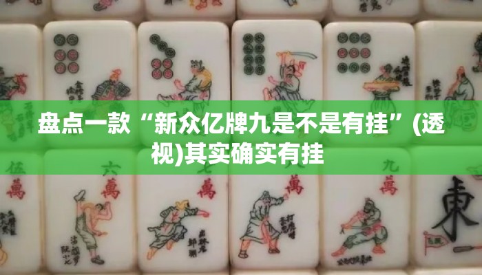 盘点一款“新众亿牌九是不是有挂”(透视)其实确实有挂 