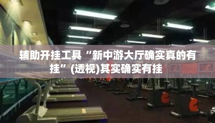 辅助开挂工具“新中游大厅确实真的有挂	”(透视)其实确实有挂 