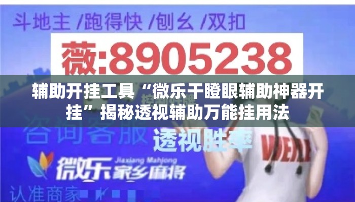 辅助开挂工具“微乐干瞪眼辅助神器开挂	”揭秘透视辅助万能挂用法