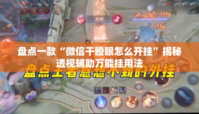 盘点一款“微信干瞪眼怎么开挂	”揭秘透视辅助万能挂用法