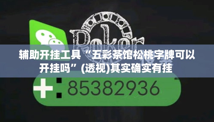 辅助开挂工具“五彩茶馆松桃字牌可以开挂吗”(透视)其实确实有挂 