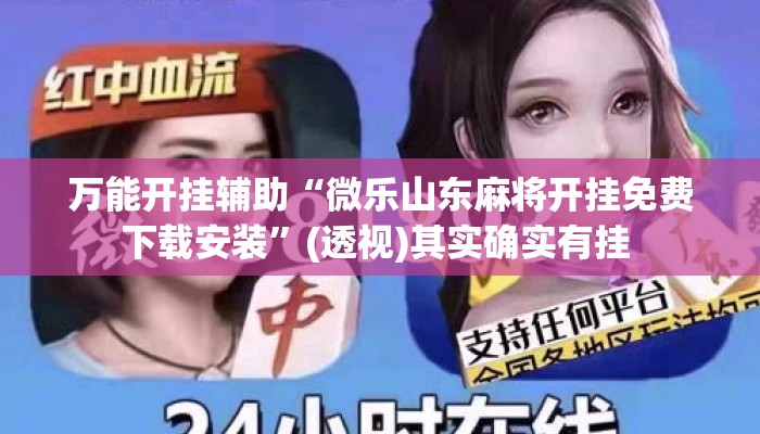 万能开挂辅助“微乐山东麻将开挂免费下载安装”(透视)其实确实有挂 
