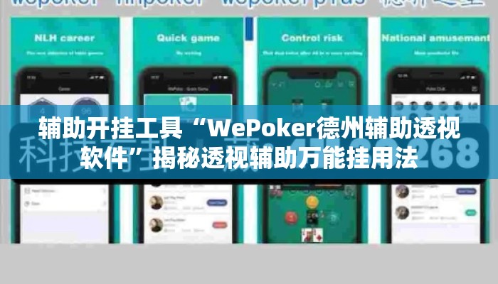 辅助开挂工具“WePoker德州辅助透视软件”揭秘透视辅助万能挂用法