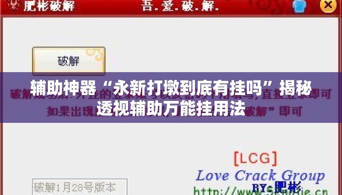 辅助神器“永新打墩到底有挂吗”揭秘透视辅助万能挂用法