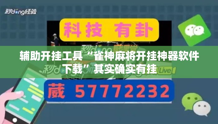 辅助开挂工具“雀神麻将开挂神器软件下载”其实确实有挂