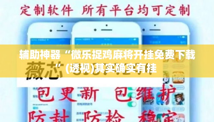 辅助神器“微乐捉鸡麻将开挂免费下载	”(透视)其实确实有挂 