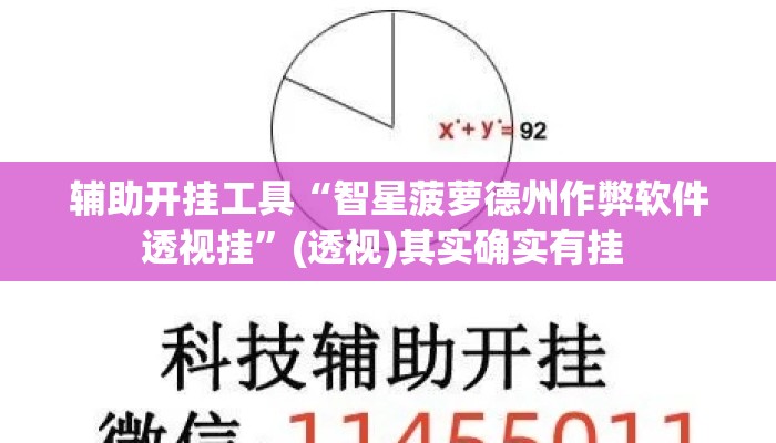 辅助开挂工具“智星菠萝德州作弊软件透视挂”(透视)其实确实有挂 