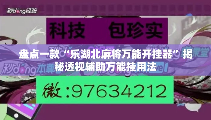 盘点一款“乐湖北麻将万能开挂器”揭秘透视辅助万能挂用法