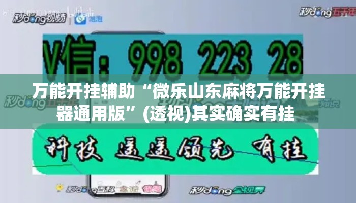 万能开挂辅助“微乐山东麻将万能开挂器通用版	”(透视)其实确实有挂 