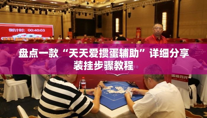 盘点一款“天天爱掼蛋辅助”详细分享装挂步骤教程