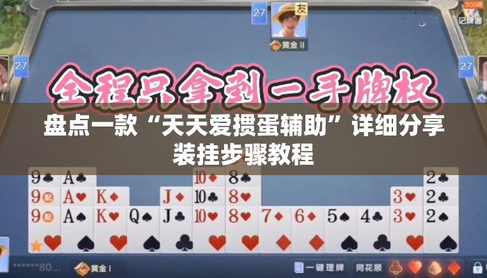 盘点一款“天天爱掼蛋辅助	”详细分享装挂步骤教程
