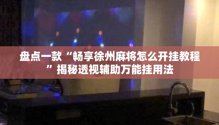 盘点一款“畅享徐州麻将怎么开挂教程”揭秘透视辅助万能挂用法