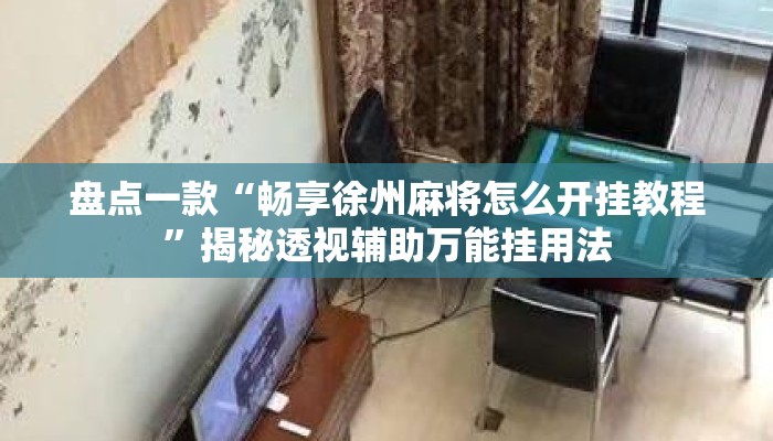 盘点一款“畅享徐州麻将怎么开挂教程	”揭秘透视辅助万能挂用法