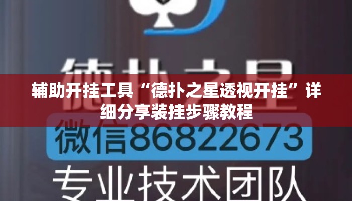 辅助开挂工具“德扑之星透视开挂	”详细分享装挂步骤教程