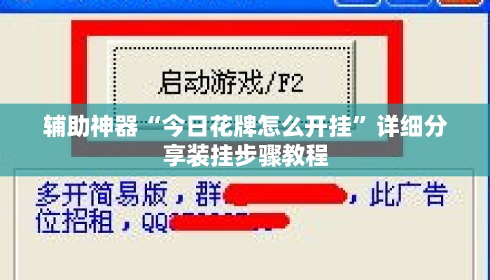 辅助神器“今日花牌怎么开挂”详细分享装挂步骤教程