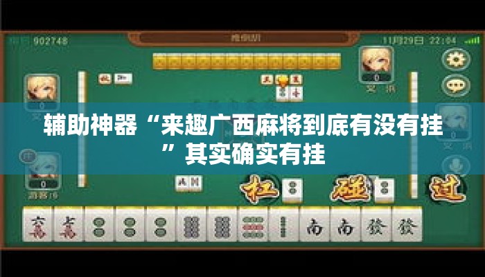 辅助神器“来趣广西麻将到底有没有挂	”其实确实有挂