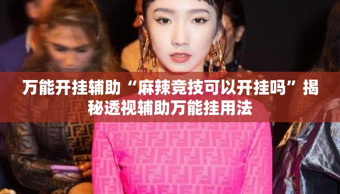 万能开挂辅助“麻辣竞技可以开挂吗”揭秘透视辅助万能挂用法