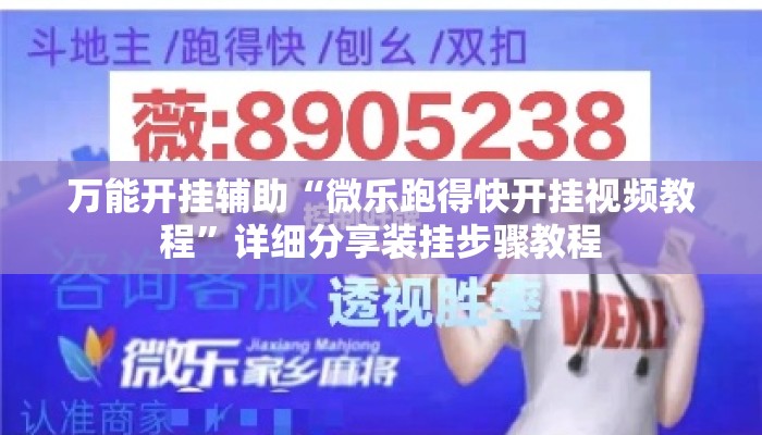 万能开挂辅助“微乐跑得快开挂视频教程	”详细分享装挂步骤教程