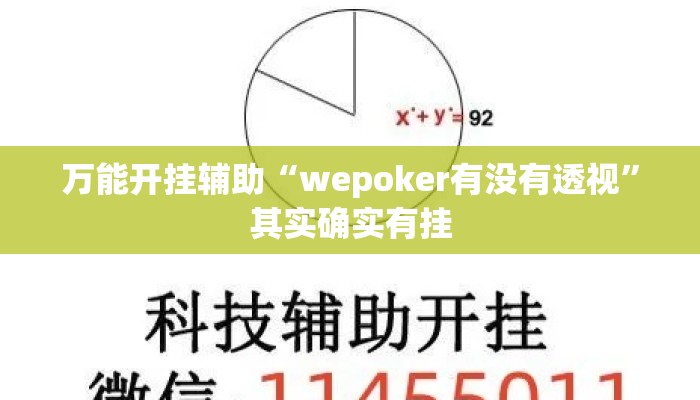 万能开挂辅助“wepoker有没有透视”其实确实有挂
