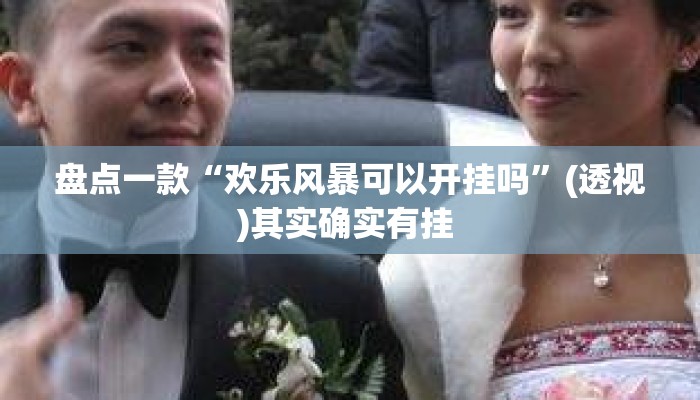 盘点一款“欢乐风暴可以开挂吗	”(透视)其实确实有挂 
