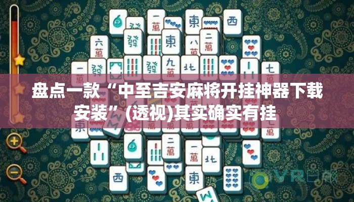盘点一款“中至吉安麻将开挂神器下载安装”(透视)其实确实有挂 