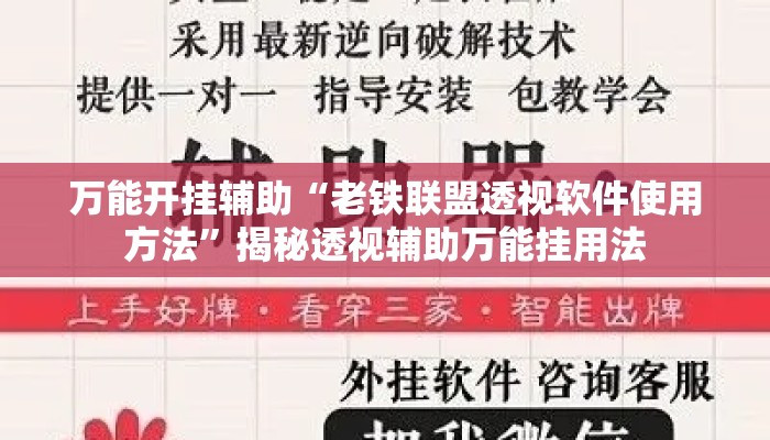 万能开挂辅助“老铁联盟透视软件使用方法	”揭秘透视辅助万能挂用法