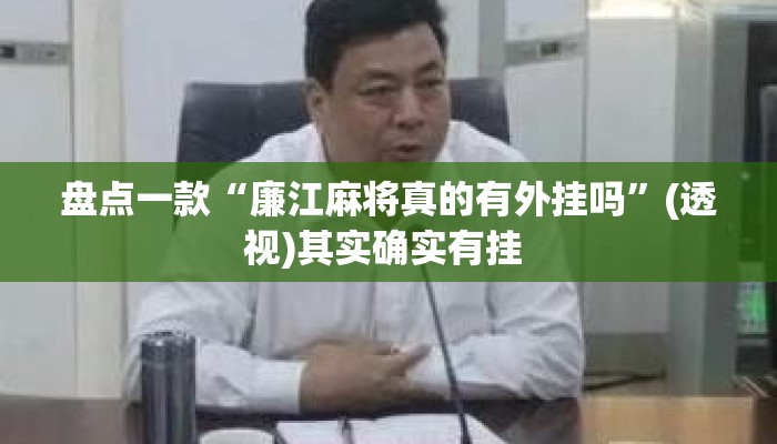 盘点一款“廉江麻将真的有外挂吗”(透视)其实确实有挂 
