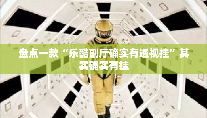 盘点一款“乐酷副厅确实有透视挂”其实确实有挂