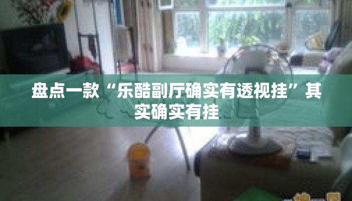 盘点一款“乐酷副厅确实有透视挂”其实确实有挂