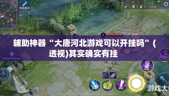 辅助神器“大唐河北游戏可以开挂吗”(透视)其实确实有挂 