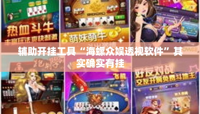 辅助开挂工具“海螺众娱透视软件	”其实确实有挂