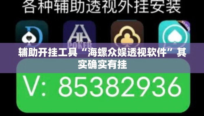 辅助开挂工具“海螺众娱透视软件	”其实确实有挂