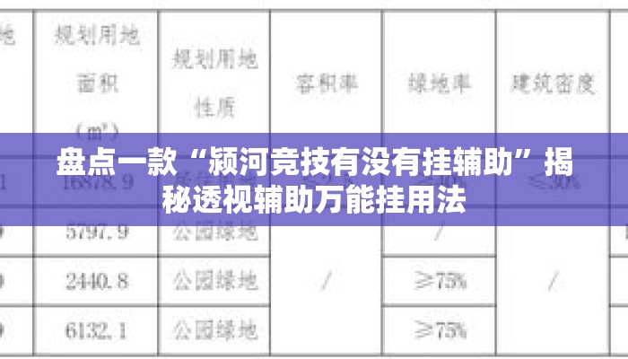 盘点一款“颍河竞技有没有挂辅助	”揭秘透视辅助万能挂用法