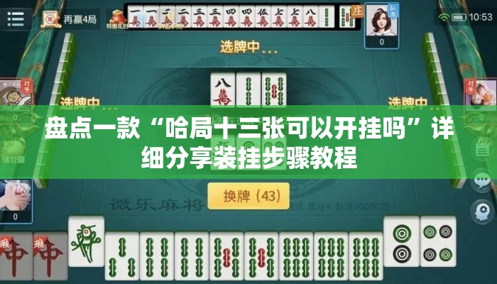 盘点一款“哈局十三张可以开挂吗	”详细分享装挂步骤教程
